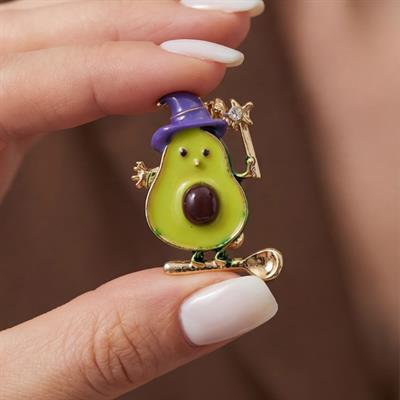 . Altın Kaplama Avakoda Model Broş BR-104