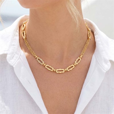 14 Karat Vergoldete Kapselkette TH-0653