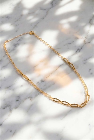 14 Karat Vergoldete Kapselkette TH-0653