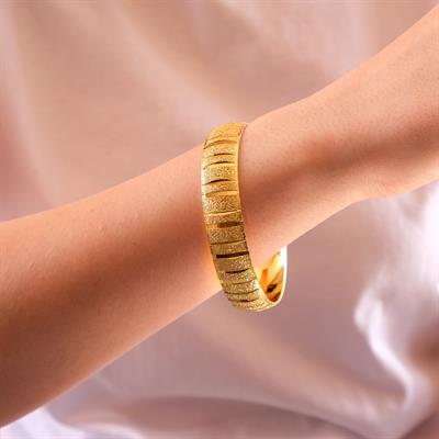 22 Ayar Altın Kaplama 1.5 cm Kalınlıkta İmitasyon Bilezik BLZ-1408