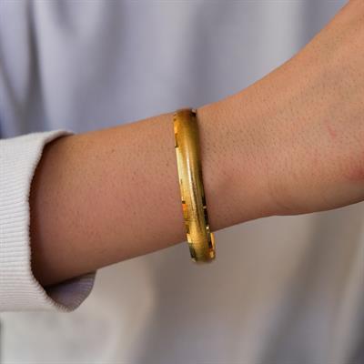 22 Ayar Altın Kaplama 10 mm Bilezik BLZ-1158