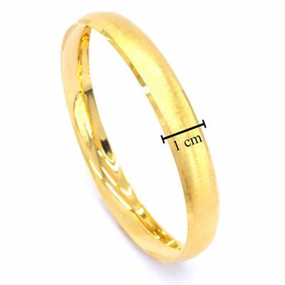 22 Ayar Altın Kaplama 10 mm Bilezik BLZ-1158