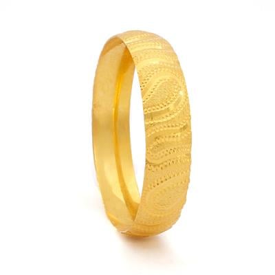 22 Ayar Altın Kaplama İmitasyon Desenli Bilezik 15mm BLZ-1280