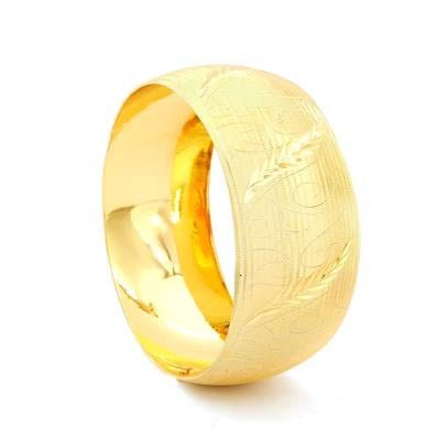 22 Ayar Altın Kaplama Mega Bilezik 30mm Kalınlık BLZ-1132