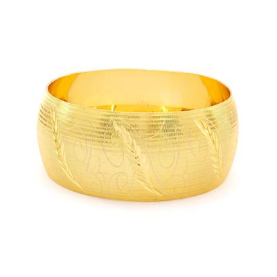 22 Ayar Altın Kaplama Mega Bilezik 30mm Kalınlık BLZ-1132