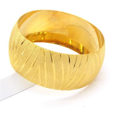 22 Ayar Altın Kaplama Mega Kaz Ayağı Bilezik 3 CM BLZ-3018