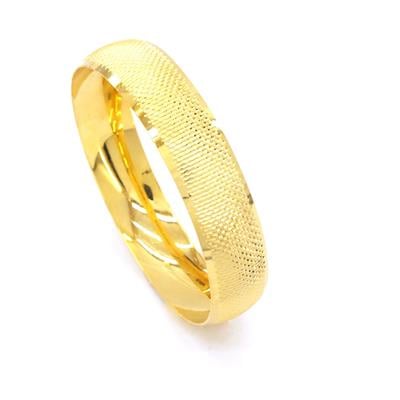 22 Ayar Altın Kaplama Noktalı Bilezik 15mm Kalınlık BLZ-3011