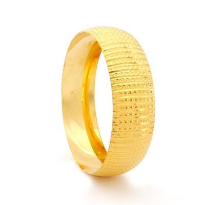 22 Ayar Altın Kaplama Noktalı Bilezik 2 CM Kalınlık BLZ-3015