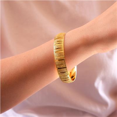 22 Ayar Altın Kaplama 1.5 cm Kalınlıkta İmitasyon Bilezik BLZ-1408