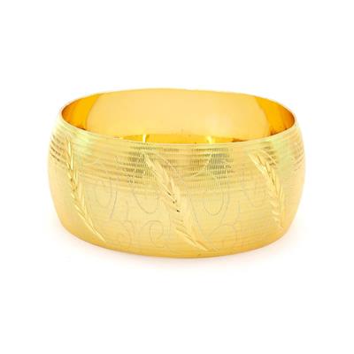 22 Ayar Altın Kaplama Mega Bilezik 30mm Kalınlık BLZ-1132