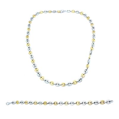 316L Çelik Çift Renkli Erkek Set SET-134