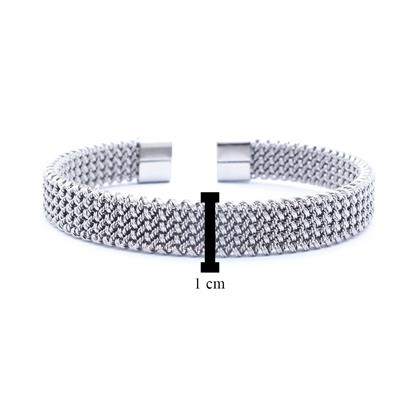 316L Çelik Halat Model Erkek Kelepçe Bileklik EBLK-411