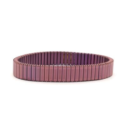 316L Çelik Rose Pembe iİtalyan Charm Erkek Kelepçe Bileklik EBLK-410