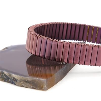 316L Çelik Rose Pembe iİtalyan Charm Erkek Kelepçe Bileklik EBLK-410