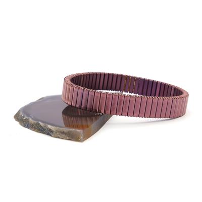 316L Çelik Rose Pembe iİtalyan Charm Erkek Kelepçe Bileklik EBLK-410