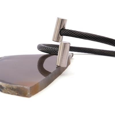 316L Çelik Siyah Erkek Bileklik EBLK-362