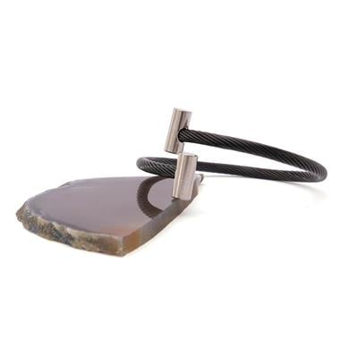 316L Çelik Siyah Erkek Bileklik EBLK-362