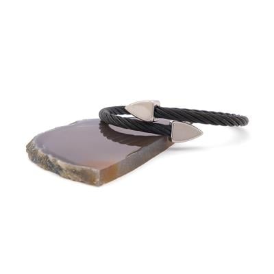 316L Çelik Siyah Erkek Bileklik EBLK-366