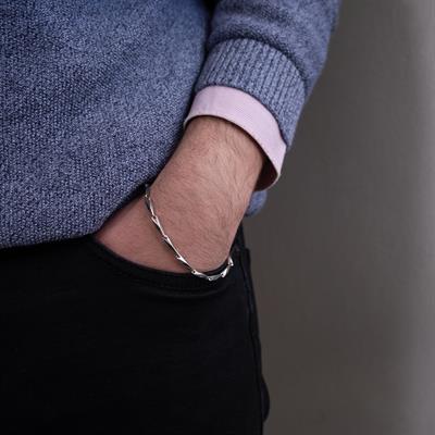 316l Çelik Köşeli Erkek Bileklik EBLK-510