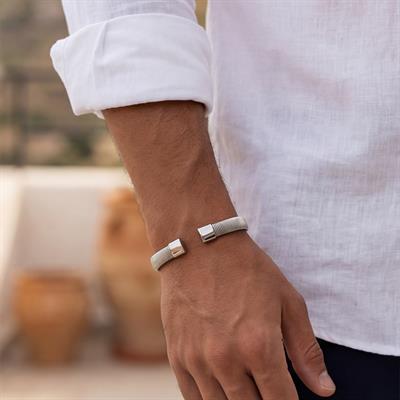 316L Çelik Erkek Kelepçe Bileklik EBLK-413