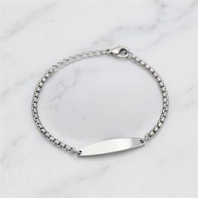 316L Çelik İsim Yazılabilen Zincir Bileklik BLK-992
