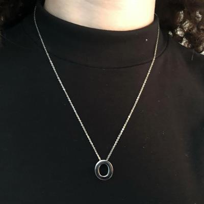 316L Çelik O Harf Kolye 55 cm KLY-546