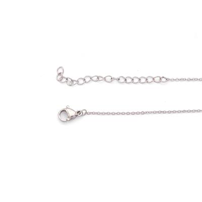 316L Çelik O Harf Kolye 55 cm KLY-546