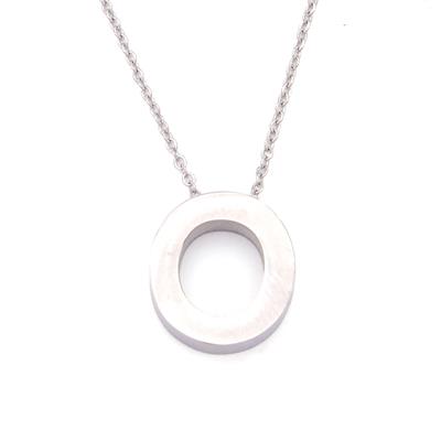 316L Çelik O Harf Kolye 55 cm KLY-546