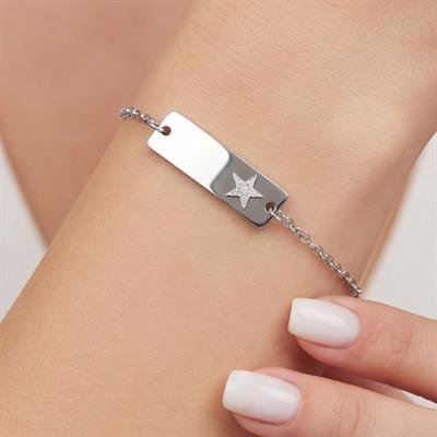 316L Çelik Yıldız Model Bileklik BLK-1020