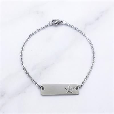 316L Çelik Yıldız Model Bileklik BLK-1020