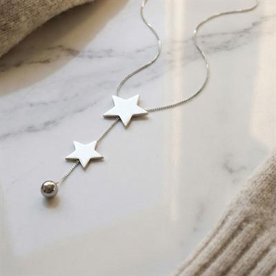 316L Çelik Yıldız Model Kolye KLY-573