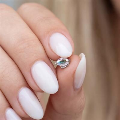 316L Çelik Zirkon Taşlı Gökyüzü Şekilli Piercing PRC-170
