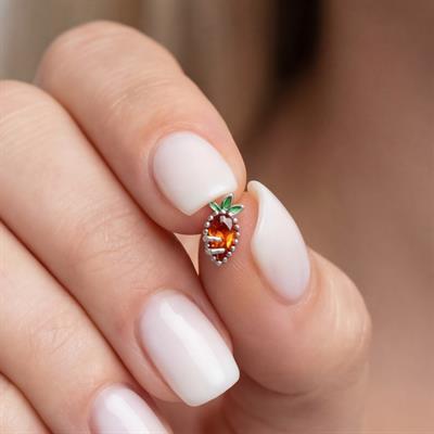 316L Çelik Zirkon Taşlı Havuç Şekilli Piercing PRC-174