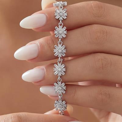 316L Çelik Zirkon Taşlı  Kadın Bileklik BLK-795