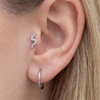 316L Çelik Zirkon Taşlı Piercing PRC-181