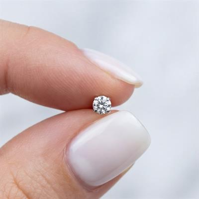 316L Çelik Zirkon Taşlı  Piercing PRC-204