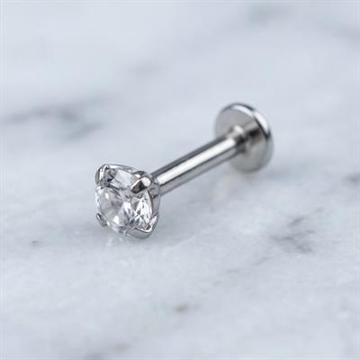316L Çelik Zirkon Taşlı  Piercing PRC-204