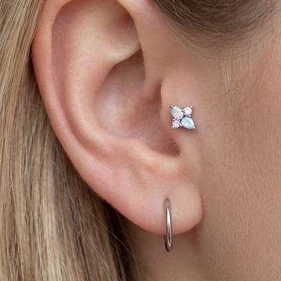 316L Çelik Zirkon Taşlı Şekilli Piercing PRC-185