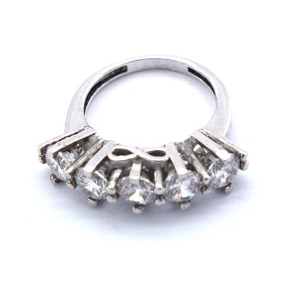 925 Ayar Gümüş Zirkon 5 Taş Kadın Yüzük GKY-113