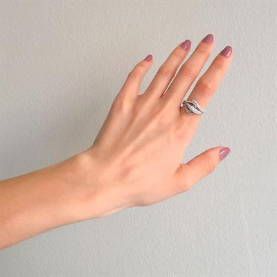 925 Ayar Gümüş Zirkon Taşlı Kadın Yüzük GKY-170