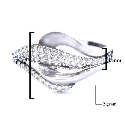 925 Ayar Gümüş Zirkon Taşlı Kadın Yüzük GKY-170