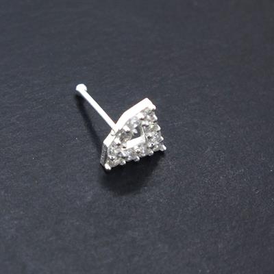 925 Ayar Gümüş Zirkon Taşlı Üçgen Şekilli Hızma HZ-102