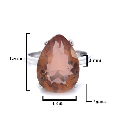 925 Ayar Gümüş Zultanit Taşlı Kadın Yüzük GKY-158