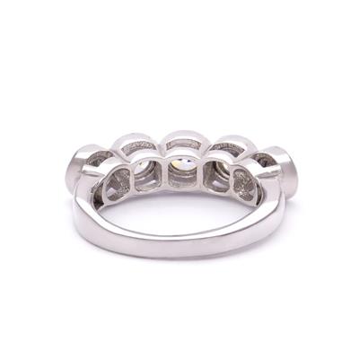 925 Ayar Gümüş Zirkon 5 Taşlı Kadın Yüzük GKY-109