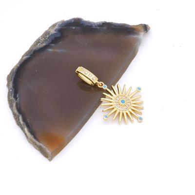 Ajda Charm Çelik Altın Kaplama Kadın Güneş Model-CHR-117