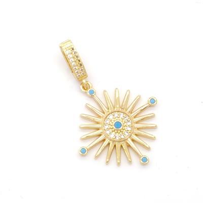 Ajda Charm Çelik Altın Kaplama Kadın Güneş Model-CHR-117