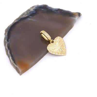 Ajda Charm Çelik Altın Kaplama Kadın Kalp Model-CHR-114