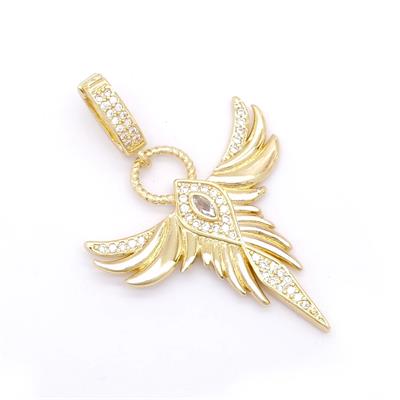 Ajda Charm Çelik Altın Kaplama Kadın Melek Model-CHR-123