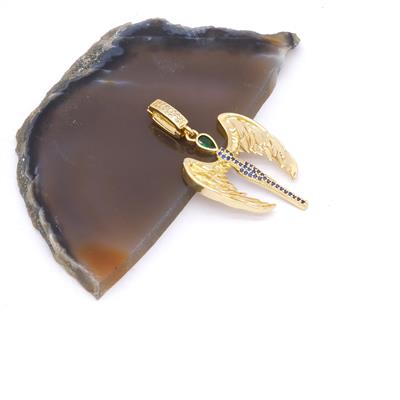 Ajda Charm Çelik Altın Kaplama Kadın Melek Model-CHR-111