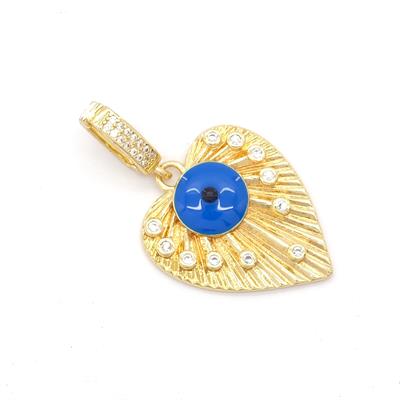 Ajda Charm Çelik Altın Kaplama Kadın Nazar Boncuklu Model-CHR-105